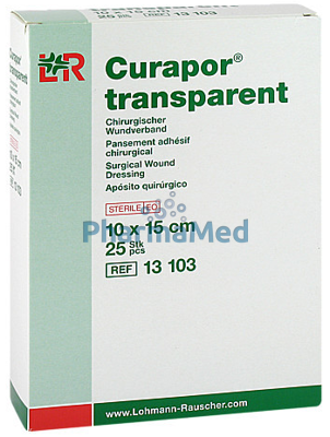 Image sur CURAPOR Transparent Stérile 10x15cm - 25 pièces